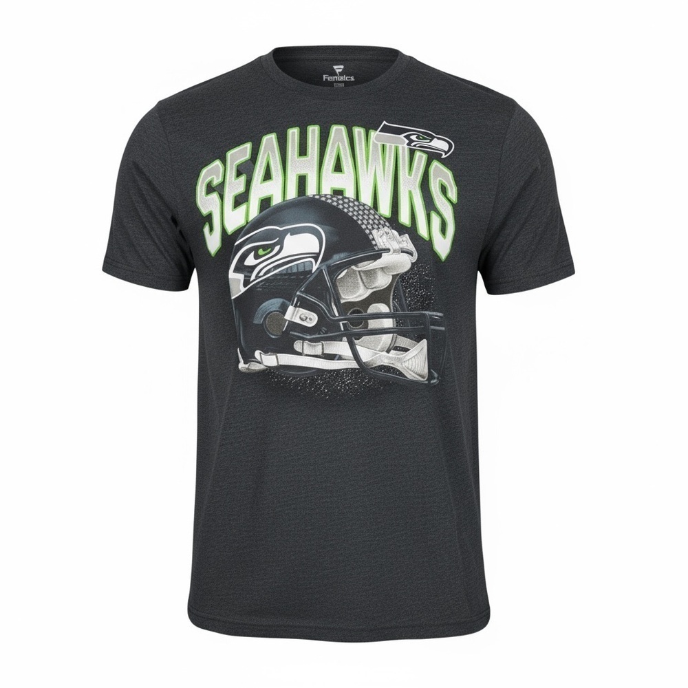 Fanatics Seahawks Helmet Graphic Tee - Dark blue Men’s Large